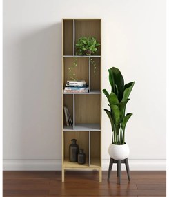 Knižnica so sivými policami Woodman AbbeyWood