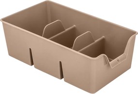 Organizér na korenie vo vrecúškach, zásobník, BEN3 - mocha, 20x14x8