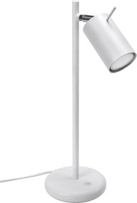 Biela kovová stolová lampa (výška 43 cm) Etna – Sollux