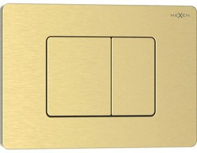 Mexen Tex 05, splachovacie tlačidlo z nehrdzavejúcej ocele, brúsené zlato, 6105-11