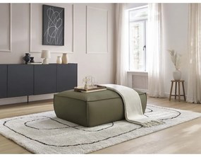 Zelená podnožka z imitácie kože Boheme – Bobochic Paris