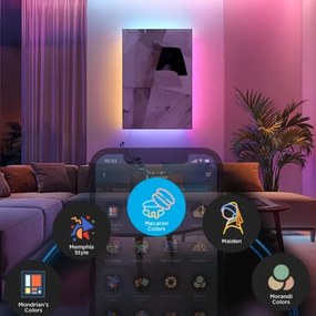 Govee - LED RGBWWIC Stm. predlžovací pásik Strip Light 2 Pro 1m Wi-Fi Matter