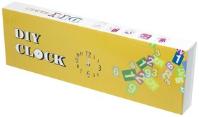 KIK Nástenné interiérové hodiny, samolepiace, čierne, KX7845