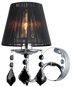 ITALUX MBM-2572/1 BK - Nástenné svietidlo CORNELIA 1xE14/40W/230V