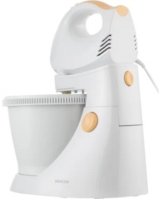 Sencor - Ručný šľahač s otočnou misou 500W/230V biela