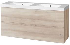 Mereo Mereo, Aira, kúpeľňová skrinka s umývadlom z liateho mramoru 121 cm, MER-CN723M