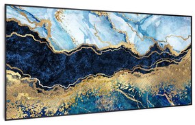 Klarstein Wonderwall Air Art Smart, infračervený ohrievač, 120 x 60 cm, 700 W, modrý mramor