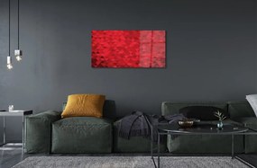 Obraz na skle Červené vzor trojuholníky 120x60 cm