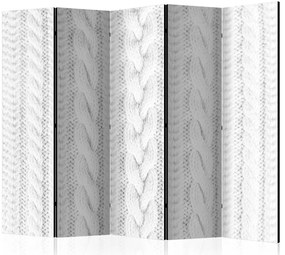 Artgeist Paraván - White Knit II [Room Dividers]