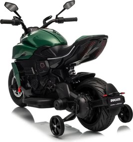 Detská elektrická motorka Ducati Diavel x Bentley Green
