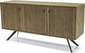 Komoda Massa 160 cm z masívu hnedá/grafit