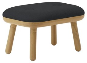 Stolička v antracitovo-prírodnej farbe Paff Low – UMAGE