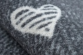 Koberec HEARTS Jeans - sivý