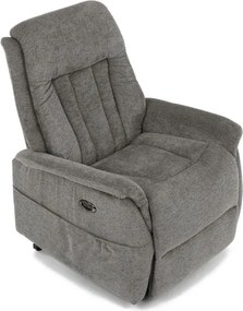 Polohovacie kreslo sivé, elektrické TV-Q8575 GREY2