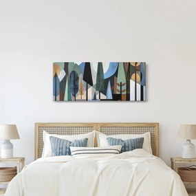 Obraz - Prírodná geometrická abstrakcia II. (120x50 cm)
