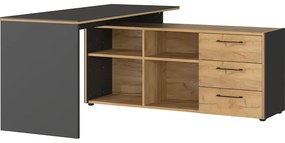 Rohový pracovný stôl 145x147 cm Podium – Germania