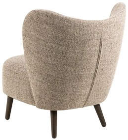 Designové lounge křeslo Elmont mocca