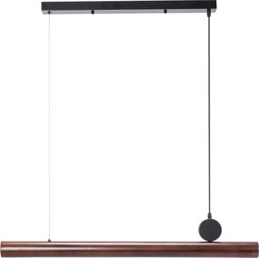 Toolight - LED stropná lampa APP969-1CP, hnedá-čierna mriežka, OSW-07002