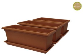 Gardenico Veľkoobjemový truhlík Magnus terakota, 100 cm, 100 cm
