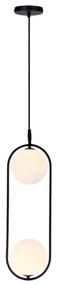 Luster na lanku CORDEL 2xG9/28W/230V čierna