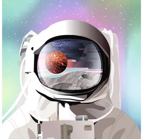 Obraz na plátne Kozmonaut 30x30 cm