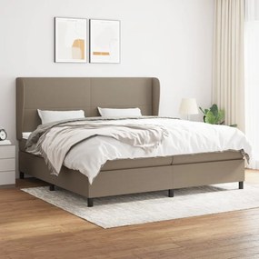 Boxspring posteľ s matracom sivohnedý 200x200 cm látka 3127833