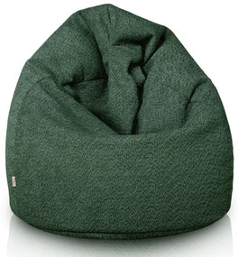 Sedací vak SAKO tmavozelený bouclé