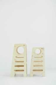 Montessori učiaca detská veža stredná natural