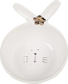 Biela porcelánová miska s králičími uškami Rabbit - 13*11*8 cm / 200 ml