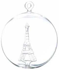 Guľa s čírou Eiffelovou vežou