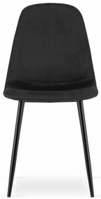 Set dvoch jedálenských stoličiek COMO čierne (2ks)