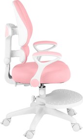 Detská rastúca stolička Neoseat KIDDY TWO — látka, prateľný poťah, ružová