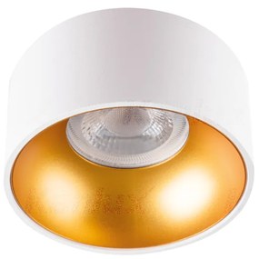 KANLUX Podhľadové stropné bodové osvetlenie MINI TIKA, 1xGU10, 25W, 8,5 cm, okrúhle, bielozlaté