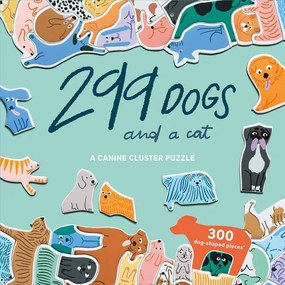 Puzzle 299 Dogs and a cat