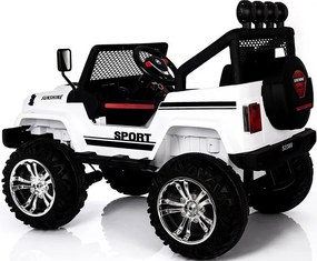 LEAN CARS Elektrické autíčko Jeep S2388 biele 4x45W
