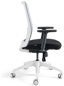 Kancelárska ergonomická stolička S30 — látka, viac farieb S podhlavníkom Modrá