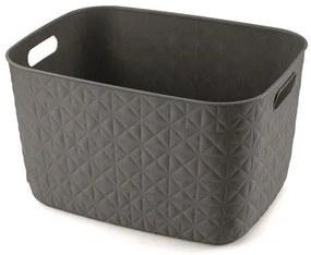 Úložný box Softex L - 19 l, tmavosivý