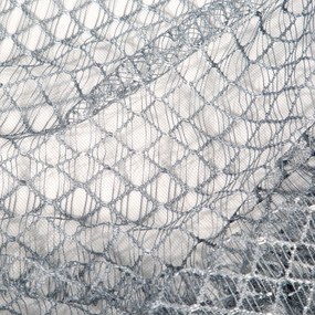 ZÁCLONA NA KRÚŽKOCH AIDEN 140X250 CM STRIEBORNÁ