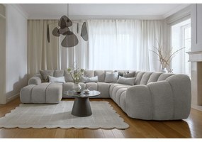 Svetlosivá rohová pohovka (pravý roh/do tvaru "U") Shell – Miuform