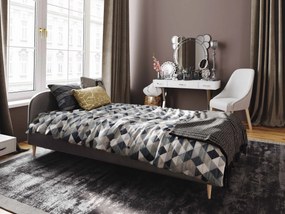 Manželská posteľ 120 cm Lon (sivá) (bez roštu a úložného priestoru). Vlastná spoľahlivá doprava až k Vám domov. 1047064