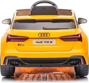 LEAN CARS Elektrické autíčko Audi RS6 BRD-2118 žlté