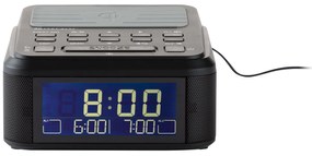 Silvercrest®  Rádiobudík Surq 4 A2, s nabíjacou podložkou Qi (čierna)  (100352586)