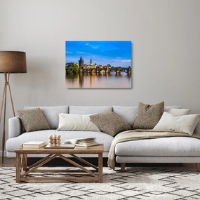 Sklenený obraz Karlovho mosta (70x50 cm)