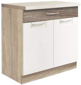 Skrinka do kuchyne Econo 6D Sonoma/Biely/San Remo