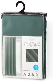 ZÁVES NA KRÚŽKOCH ADARI 140X250 CM TMAVOZELENÁ