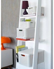 Sivý plastový úložný box s vekom 33x44,5x25 cm Style – Curver
