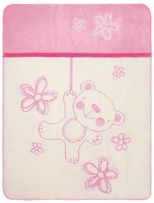 Babymatex Detská deka Teddy ružová, 75 x 100 cm