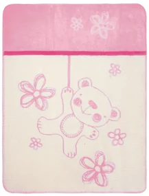 Babymatex Detská deka Teddy ružová, 75 x 100 cm