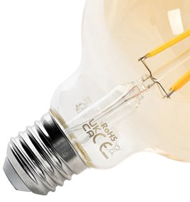 Sada 5 ks Smart E27 stmievateľná v Kelvinoch LED žiarovka G95 goldline 4,9W 470 lm 1800-4000K