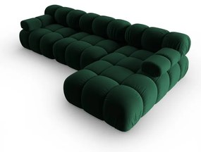 Zelená zamatová pohovka 285 cm Bellis – Micadoni Home